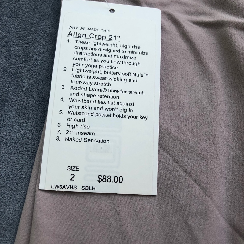 Lululemon Align crop 21” - Picture 7 of 7
